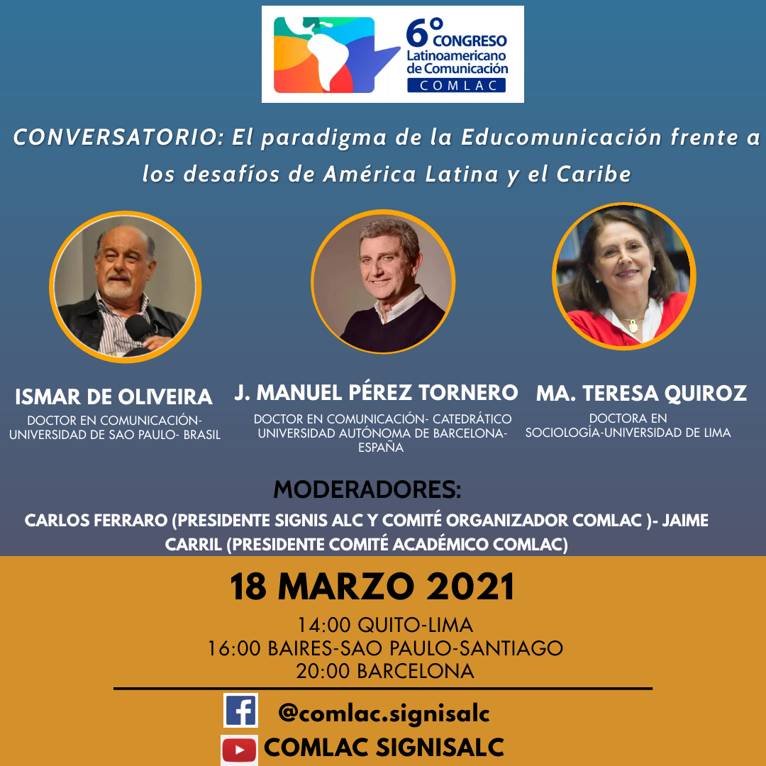 La Educomunicación frente a los desafíos de América Latina y el Caribe: próximo conversatorio de camino al VI COMLAC