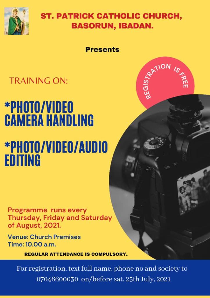 Photo, video, audio and camera workshop