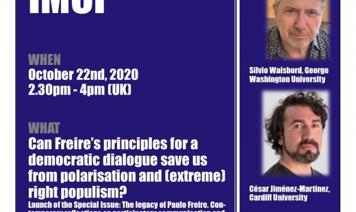 Webinar on the thought of Paulo Freire